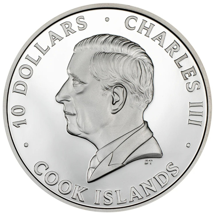 Islas Cook: Repubblica Italiana coloreado 2 oz Plata 2025 Proof