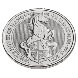 The Queen’s Beasts: The White Horse of Hanover 1 oz Platinum 2021