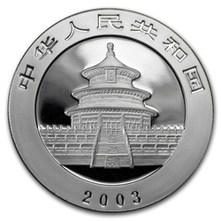 China Panda 1 oz Silver 2003