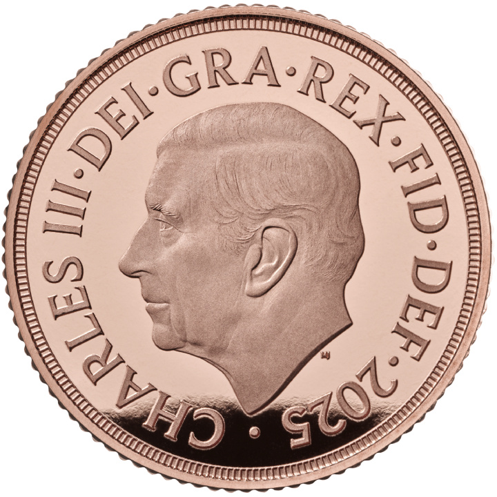 Wielka Brytania: Suweren Zestaw 5 złotych monet 2025 Proof