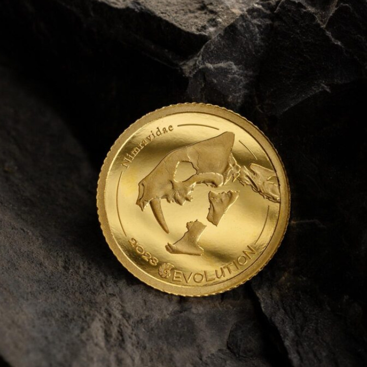 Mongolia: Evolution of Life - Nimravidae 0,5 grama Złota 2023 Proof