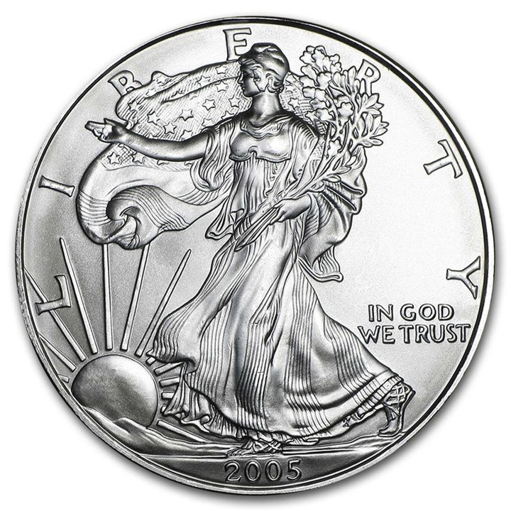 American Eagle 1 oz Plata 2005