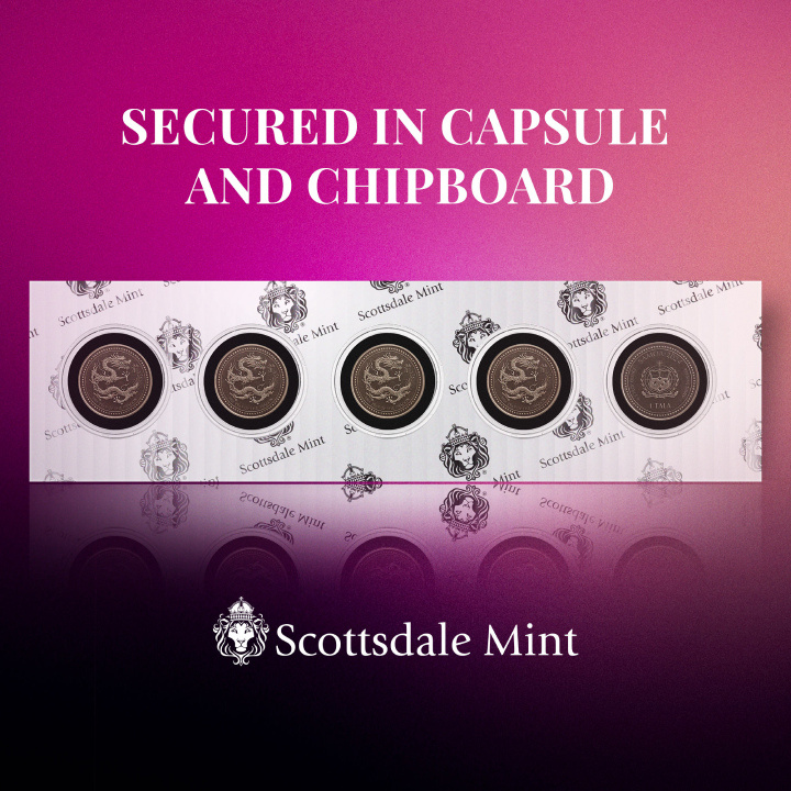 Samoa: Year of the Dragon 1/2 uncji Srebra 2024 Antiqued Coin