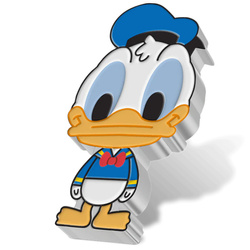 Niue: Disney Chibi - Donald Duck colored 1 oz Silver 2021 Proof