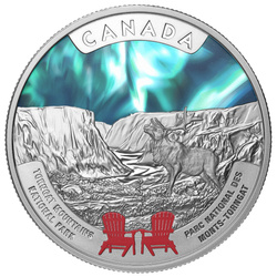 Canada’s National Parks - Parcul Național Munții Torngat colorată 1 oz Argint 2026 Proof
