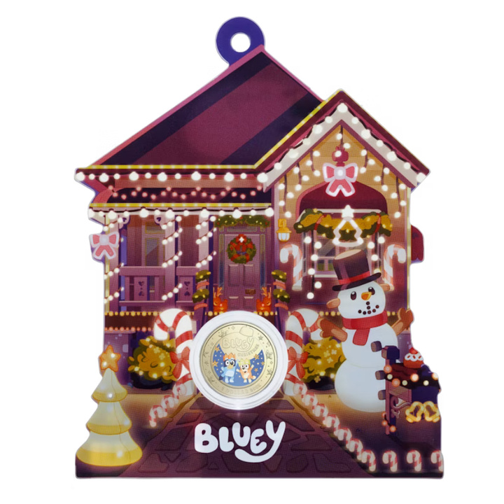 RAM Bluey Christmas colorat 9 g bronz aluminiu 2025