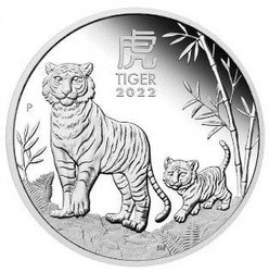 Lunar III: Year of the Tiger - Three-coin set Silver 2022 Proof