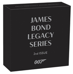 Tuvalu: James Bond Legacy 2nd issue - Roger Moore coloured 1 oz Silber 2022 Proof