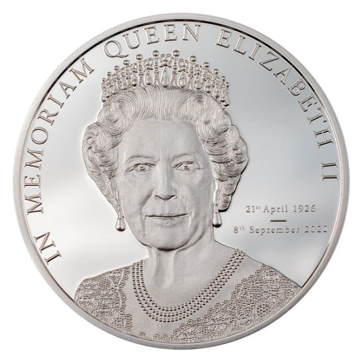 Isole Cook: In Memoriam Queen Elizabeth II 1 oncia d'argento 2022 Proof
