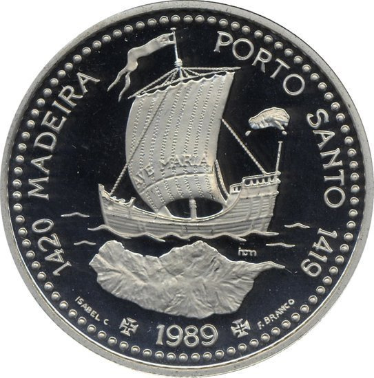 Madeira a Porto Santo 1 unce palladia 1989 Proof