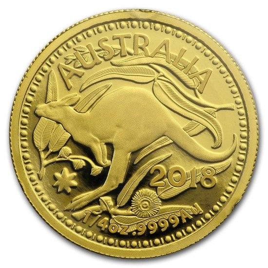Canguro Australiano 1/4 onza Oro 2018 Real Casa de la Moneda de Australia
