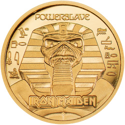 Cook Islands: Iron Maiden - Piece of Mind 0,5 g Gold 2023 Proof