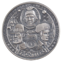 Frontiers: Westward Ho 1 oz Silber 2020 Antiqued Round Coin