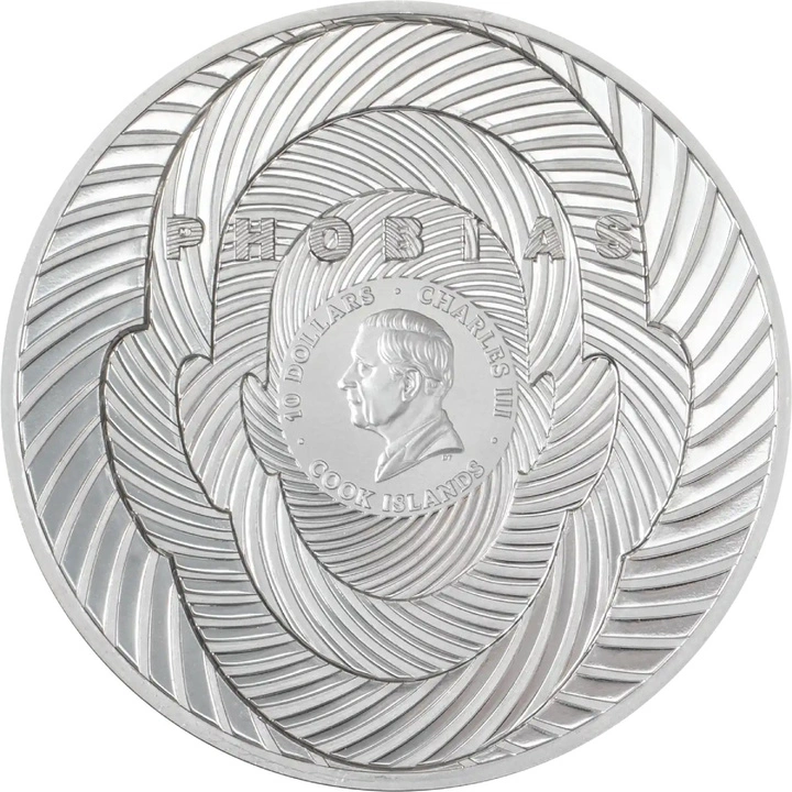 Cook Islands Phobias - Coulrophobia 2 oz Silver 2026 Ultra High Relief