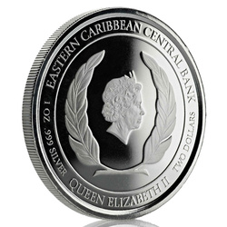 Montserrat: Emerald Isle of the Caribbean kolorowany 1 uncja Srebra 2019 Proof