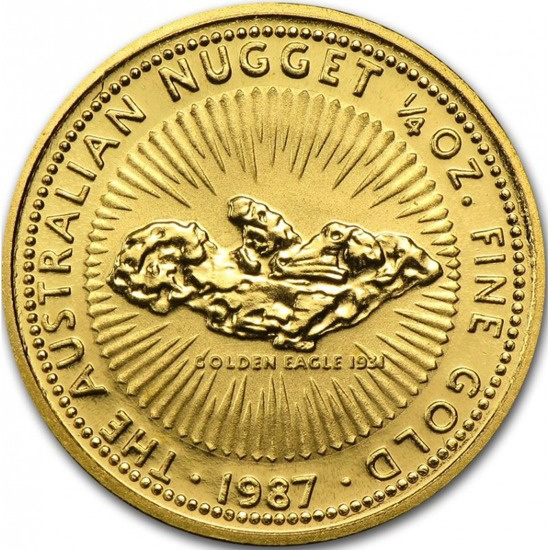 Australian Nugget 1/4 oz Oro Varias Añadas