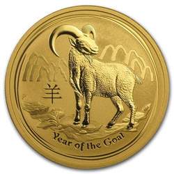 Lunar II: Year of the Goat 1 oz Gold 2015