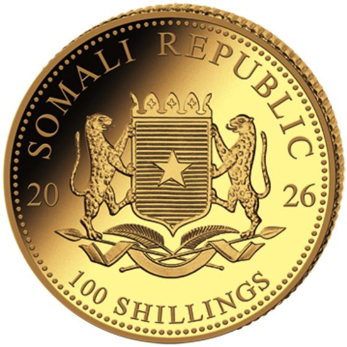 African Wildlife: Leopard 1/10 oz Gold Coin 2026