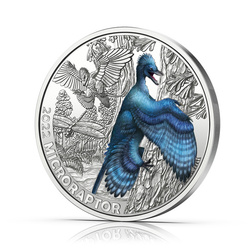 Microraptor gui colorized 3 Euro Copper 2022