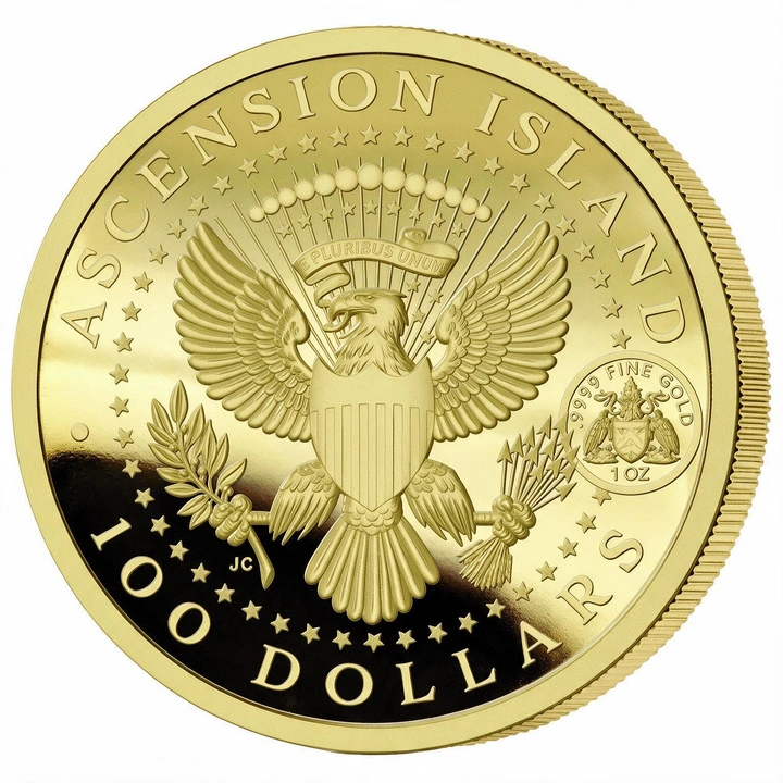 Moneda conmemorativa de oro JFK 1 onza de oro 2024 Proof