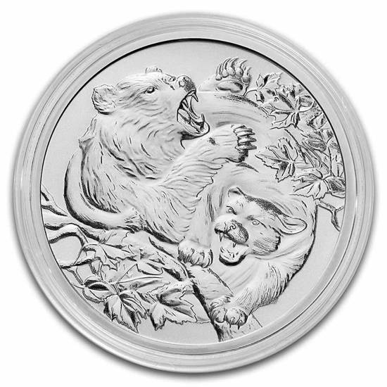 Niue: Apex Predators - Cougar vs Bear 1 oz Silber 2022
