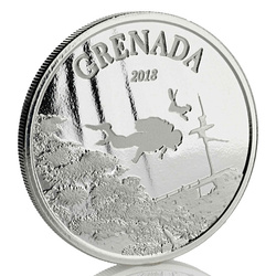 Granada: Paraíso del buceo 1 oz Plata 2018