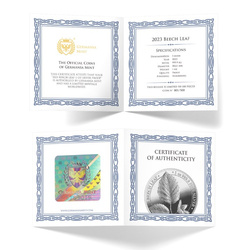 Beech Leaf 1 uncja Srebra 2023 Proof