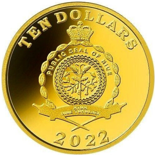 Niue: Mazurek Dąbrowskiego 1/4 uncji Złota 2022 Proof