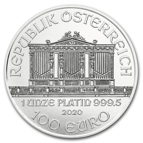 Wiener Philharmoniker 1 oz Platin 2020