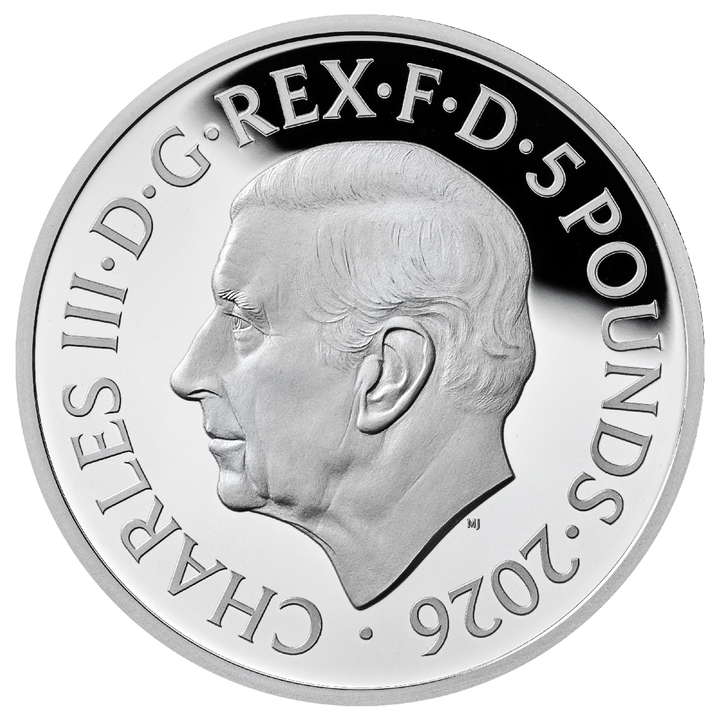 The Great British Treasure Hunt £5 Srebro 2026 Proof