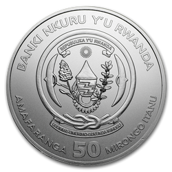 Rwanda: African Ounce - Giraffe 1 oz Silver 2018