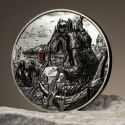 Palau : Ferryman of the Dead - Charon coloré 3 onces d'argent 2023 Black Proof Ultra High Relief