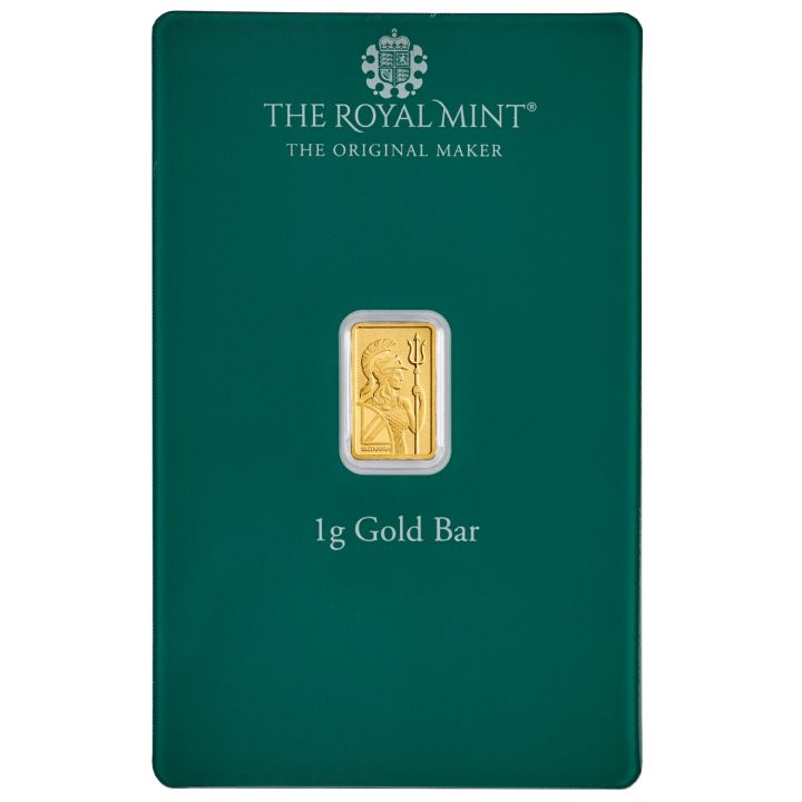 Britannia lingote 1 gramo de oro Feliz Navidad