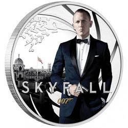 Tuvalu: Skyfall kolorowany 1/2 uncji Srebra 2022 Proof