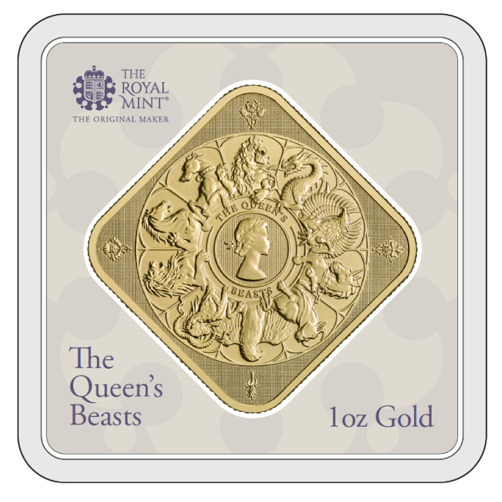 Lingot The Royal Mint - Les bêtes de la reine 1 once d'or