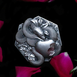 Original Sin 2 oz Silber 2023 Stackable High Relief Antiqued 