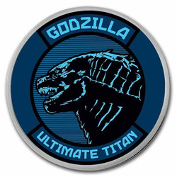 Niue: Godzilla colorato 1 oncia d'argento 2021