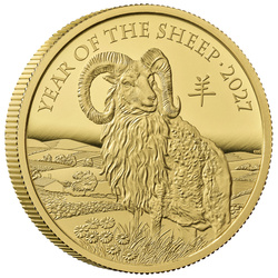 Gold Coin The Royal Mint: Lunar - Year of the Sheep 1 oz Gold 2027 Proof
