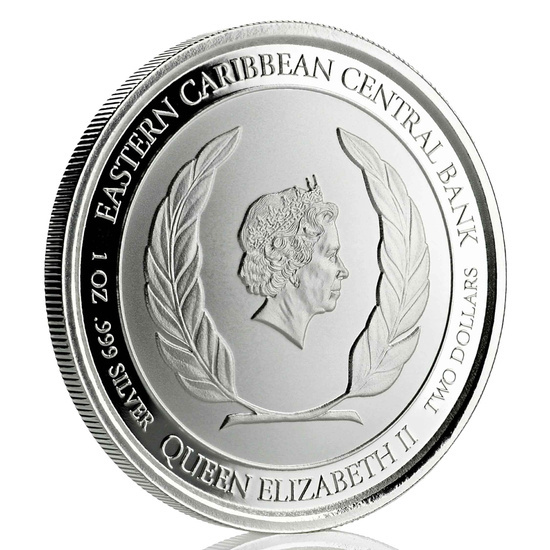 St. Lucia: Flamingo 1 oz Silver 2019