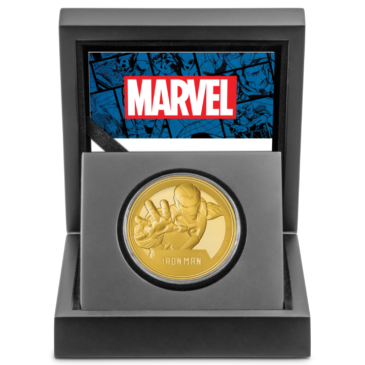 Niue: Marvel - Iron Man 1 oncia d'oro 2024 Proof