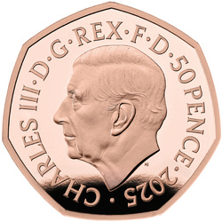 Harry Potter: The Flying Car 50p Oro 2025 Proof 