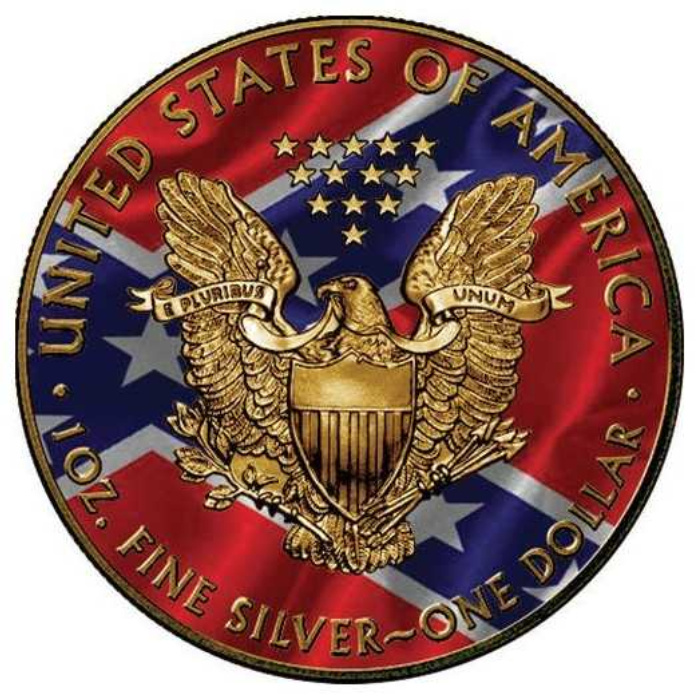 American Eagle moneda de plata de 1 onza coloreada Años variados