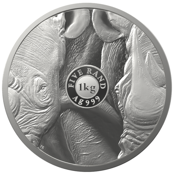 Big Five II: Rhino 1000 gram Silver 2022