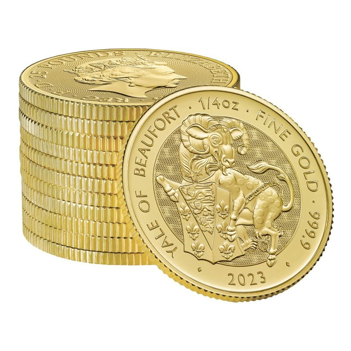 The Royal Tudor Beasts: The Yale Of Beaufort 1/4 oz Gold 2023