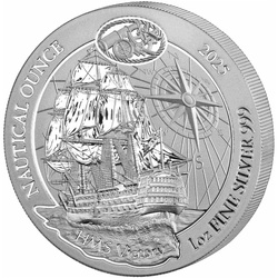 Rwanda: Nautical Ounce - HMS Victory 1 oz Silber 2025 Coin