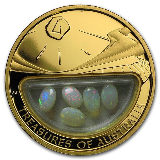 Tesoros de Australia: Opal 1 oz Gold 2008 Proof