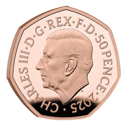 Set of 5 United Kingdom Gold 2025 Proof Commemorative Coin