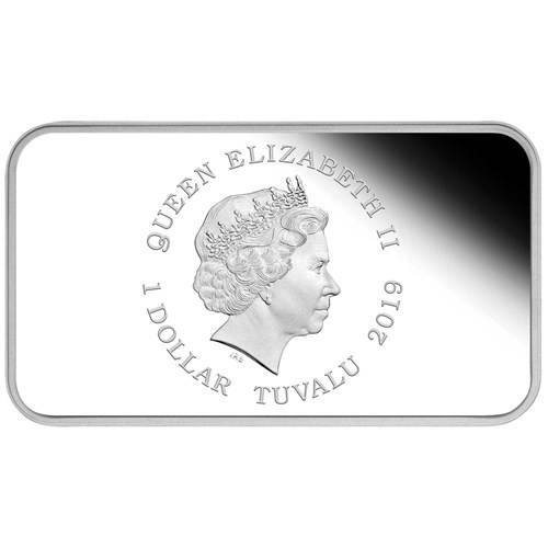 Tuvalu: Set di 4 lingotti Lunar II: Anno del Maiale colorato 4 x 1 oncia d'argento 2019 Proof