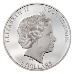 Isole Cook: In Memoriam Queen Elizabeth II 1 oncia d'argento 2022 Proof