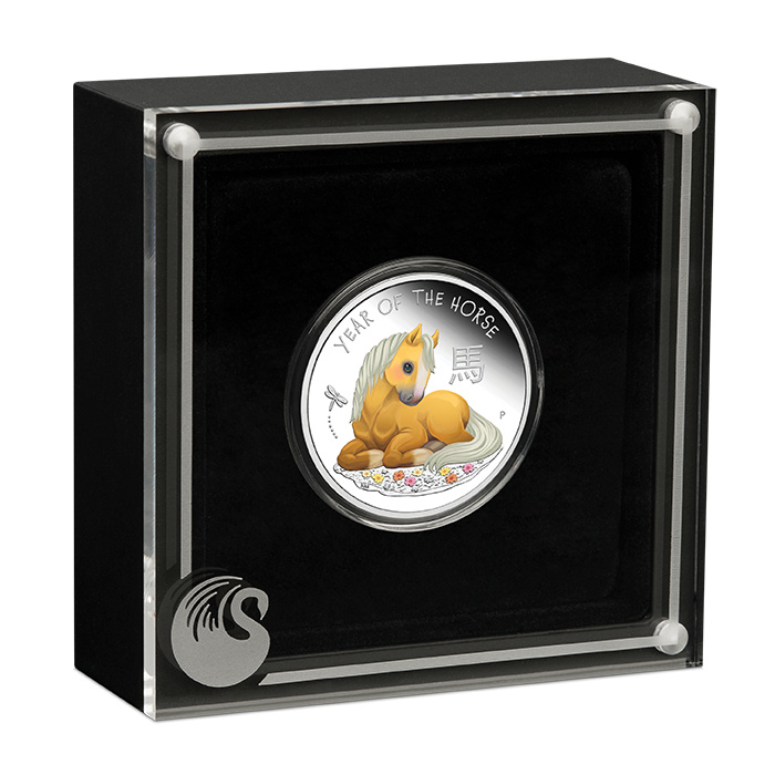 Tuvalu: Baby Horse coloriert 1/2 Unze Silber 2026 Proof